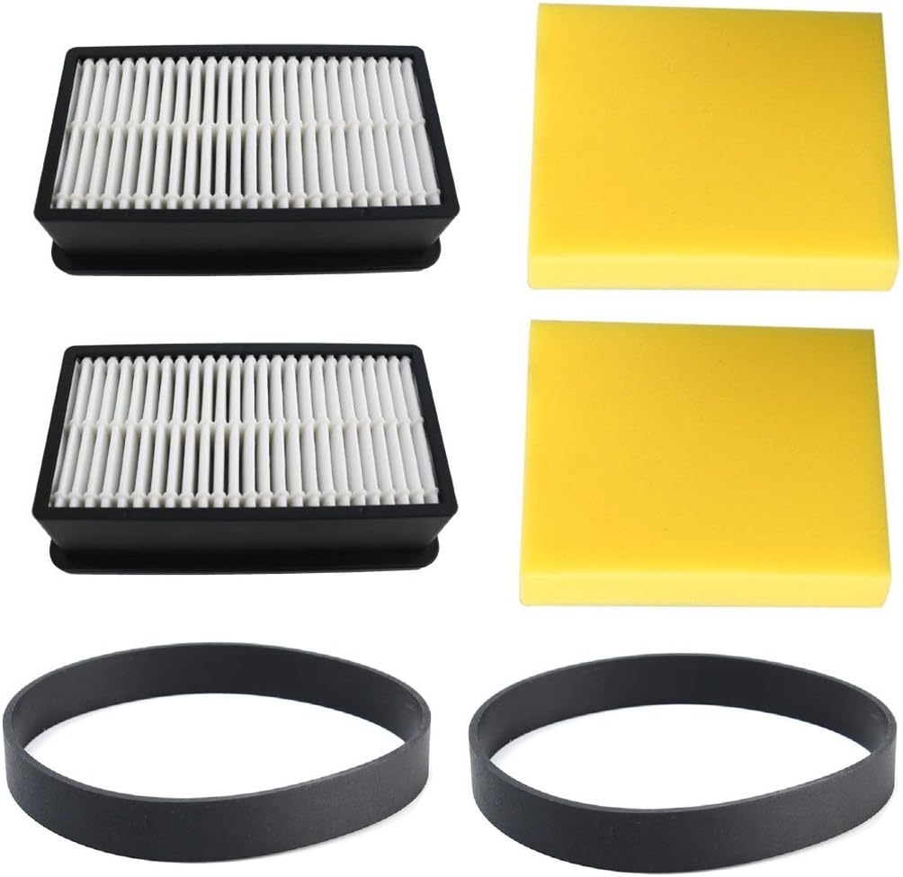 Replacement Belt and Filter Compatible with Bissell Vacuum Belt Style 7,9,10,12,14,16, Bissell Filter Kits 1008 Bissell Cleanview 9595a Belt Bissell Style 7/9/10 p/n3031120 Belt