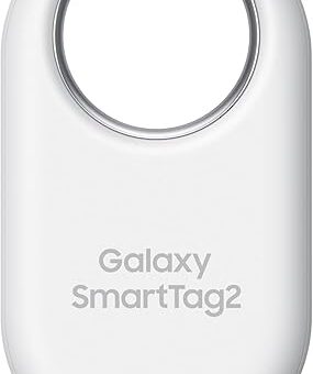 Samsung Galaxy SmartTag2, Bluetooth Tracker, Smart Tag Tracking Device, Item Finder for Keys, Wallet, Luggage, Pets, Use w/ Phones and Tablets Android 11 or Later, 2023, 1 Pack, White