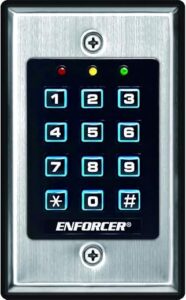 Seco-Larm SK-1011-SDQ ENFORCER Access Control Keypad, Up to 1,000 possible user codes (4-8 digits), Output can be programmed to activate for up to 99,999 seconds (nearly 28 hours)