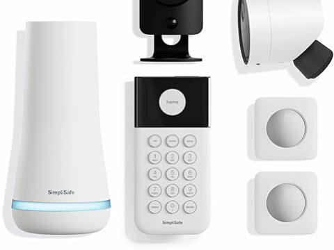 SimpliSafe 10 Piece Wireless Home Security System with Outdoor Camera - Optional 24/7 Professional Monitoring - No Contract - Compatible with Alexa and Google Assistant