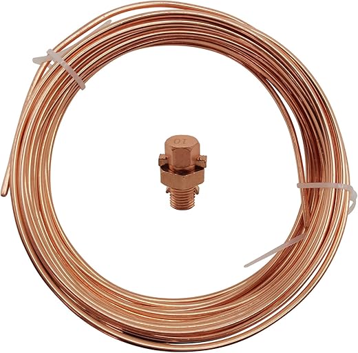 Soft ANNEALED Ground Wire Solid 10 AWG 25 FEET Copper Cables Electronic Wire Cable Electrics DIY