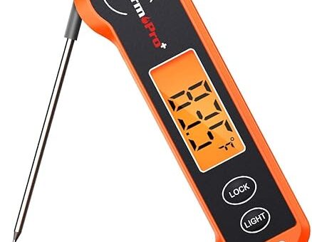 ThermoPro TP19H Digital Meat Thermometer for Cooking with Ambidextrous Backlit and Motion Sensing Kitchen Cooking Food Thermometer for BBQ Grill Smoker Oil Fry Candy Instant Read Thermometer