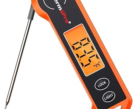 ThermoPro TP19H Digital Meat Thermometer for Cooking with Ambidextrous Backlit and Motion Sensing Kitchen Cooking Food Thermometer for BBQ Grill Smoker Oil Fry Candy Instant Read Thermometer