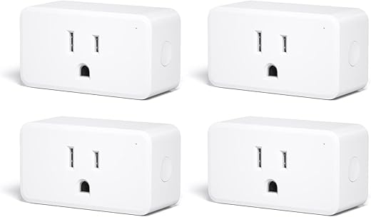 THIRDREALITY ZigBee Smart Plug 4 Pack with Real-time Energy Monitoring,15A Outlet, Zigbee Repeater,ETL Certified,ZigBee Hub Required,Work with Home Assistant,Compatible Echo Devices and SmartThings