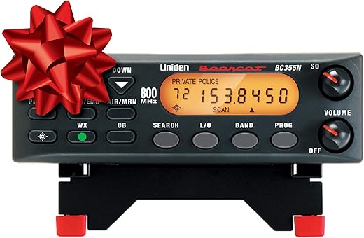 Uniden BC355N 300-Channel Base/Mobile Scanner, Close Call Capture, Pre-programmed Search “Action” Bands to Hear Non-Digital Police, Ambulance, Fire, Amateur Radio, Public Utilities, Weather & more