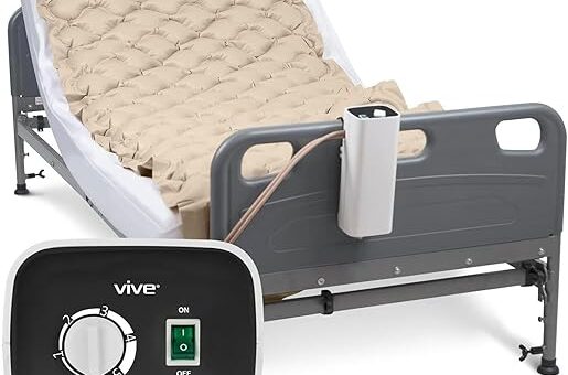 Vive Alternating Air Pressure Mattress Pad - The Original Bed Sore Prevention Solution - Hospital & Home Mattress Topper - Includes Waterproof, Heat Resistant Ulcer Cushion Pad & Whisper Quiet Pump