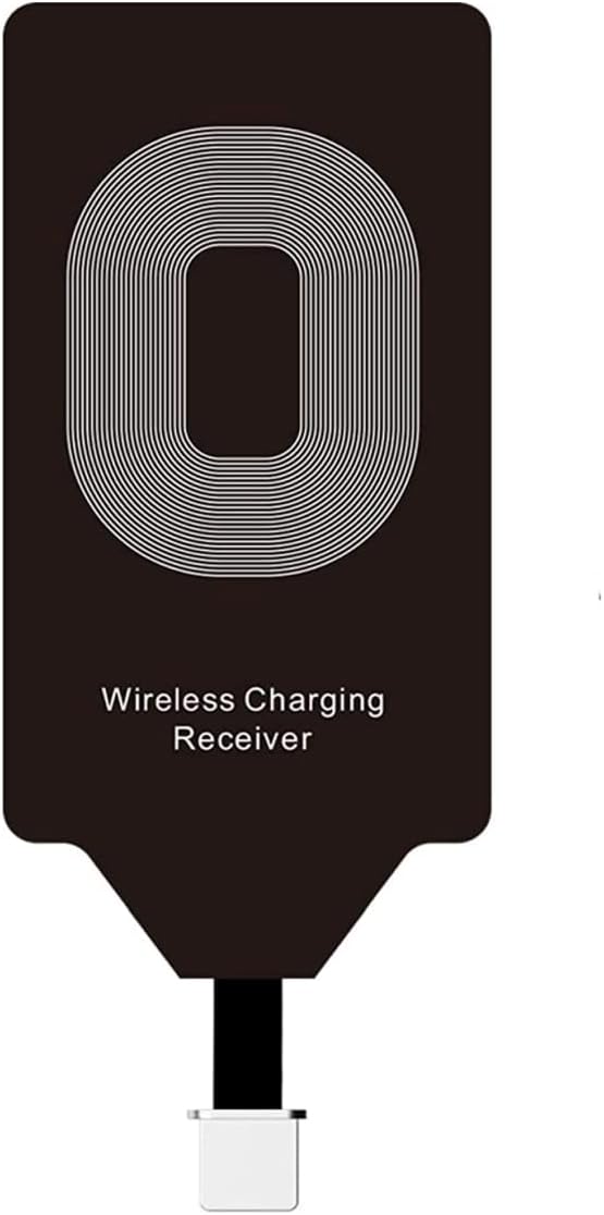 Wireless Charging Receiver Qi Charger Adpater for iPhone 7 Plus 6S 6 SE 5S 5C 5 S C- TI Chip Cordless Charge Receptor Card Piece Compatible with iPhone7 iPhone6s iPhone6 6sPlus 6Plus iPhoneSE i7 i6s P