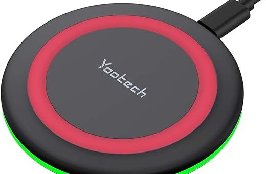 Yootech Wireless Charger,10W Max Fast Wireless Charging Pad Compatible with iPhone 16/16 Plus/16 Pro Max/15/14/13/SE 2022/12/11/X/8,Samsung Galaxy S22/S21/S20,for AirPods Pro 2(No AC Adapter)