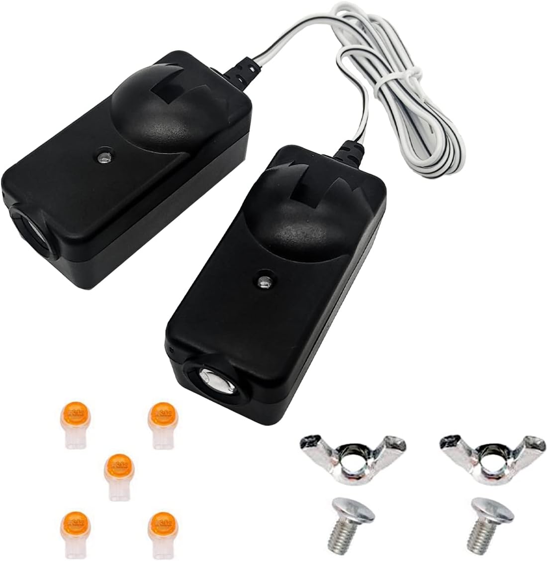 2024 𝙐𝙥𝙜𝙧𝙖𝙙𝙚𝙙 41A5034 Safety Sensor Kit Compatible with Liftmaster Chamberlain Sears Craftsman Garage Door Opener Made After 1997. Safety Sensors Beam Eyes, Replace G801CB-P,10 Years Warranty