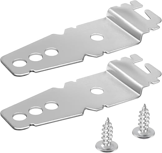 2 Pack 8269145 UPGRADE Dishwasher Mounting Brackets with Screws, UnderCounter Dishwasher Bracket Fit for Kenmore Whirlpool KitchenAid Samsung Dishwasher, Dishwasher Clips Replaces 8269145 WP8269145VP