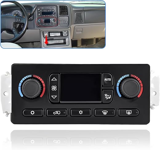 599-211XD Climate Control Module Compatible with 2003-2006 Chevrolet Silverado Avalanche Suburban Tahoe, G-MC Yukon Envoy Sierra, Cadillac Escalade A/C Heater Climate Control Panel Replace 10367041