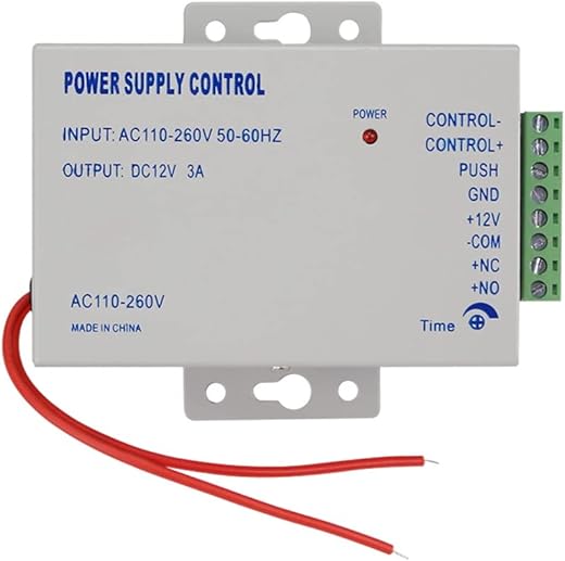 Access Control Power Supply K80 Power Switch DC 12V 3A AC 110~260V for All Types Access Control System Door Lock with Time Delay