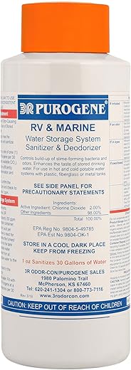 BayTec - 32oz Purogene Drinking Water Treatment and Water System Sanitizer for Water, Sanitizes Water Storage Systems, Provides for Long-Term Storage of Drinking Water