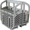 Bosch 00675794 Genuine OEM Silverware Basket (Gray) for Bosch Dishwashers