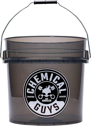 Chemical Guys Heavy Duty Detailing Bucket Smoked Black (4.5 gal)