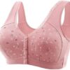 Daisy Bras for Older Women Comfy Convenient Front Closure Bras No Underwire Supportive Bras Plus Size Push Up Bras