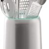 Dash SmartStore™ Kitchen Utensil Holder with Smartphone Compatibility, For Spatulas, Can Openers, Ladles, Whisks and More, Multi-Compartment and Dishwasher Safe – Aqua