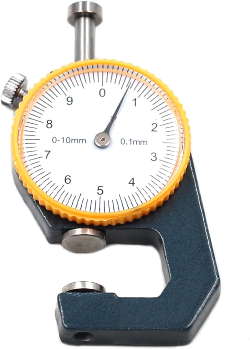 Driak 0-10mm dial Thickness Meter Gauge 0.1mm Depth Tester for Paper Film Leather Thickness Measuring Tool