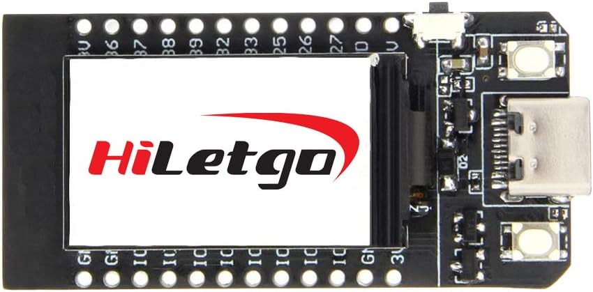 HiLetgo ESP32 LCD WiFi Kit ESP-32 1.14 Inch LCD Display WiFi+Bluetooth CH9102 USB Type-C Internet Development Board for Arduino ESP8266 NodeMCU