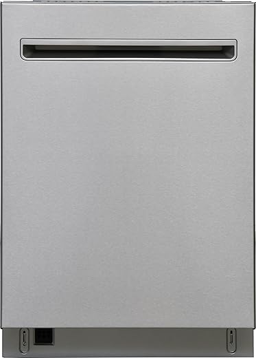 Kenmore 24" Built-In Stainless Steel Tub Dishwasher with EasyFlex 3rd Rack, SmartWash, UltraWash Plus, TurboDry, MoreSpace Adjustable Rack, Energy Star Certified, Fingerprint Resistant Stainless Steel