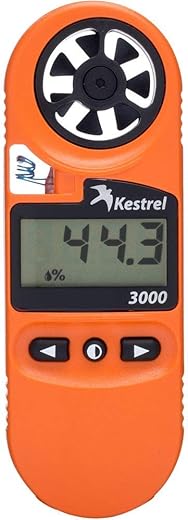 Kestrel 3000 Pocket Weather Meter / Heat Stress Monitor, Orange