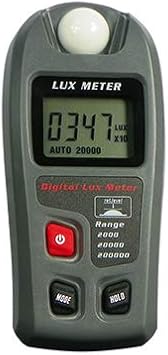 Light Meter, Digital Luxmeter, Digital Illuminance Meter, Range up to 200,000 Lux, Luxmeter with LCD Display for Plants, Car Headlights, Home & Office LEDs Light Photograph