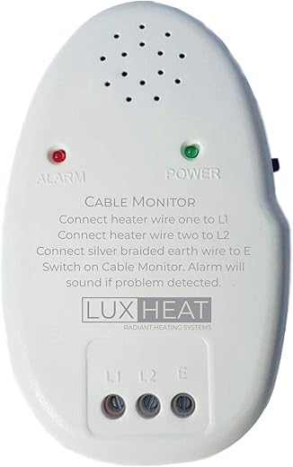 LuxHeat Radiant Floor Heat Installation Cable Monitor, Instant Alarm, Screamer. Monitors Heaters Continuity and Insulation During Floor Installation. Compatible With All Electric Underfloor Heating