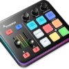 MAONO Gaming Audio Mixer, Audio Interface with Pro-preamp, RGB, Bluetooth, 48V Phantom Power for Live Streaming, Podcasting, Content Create, Gaming MaonoCaster G1 NEO (BLACK)