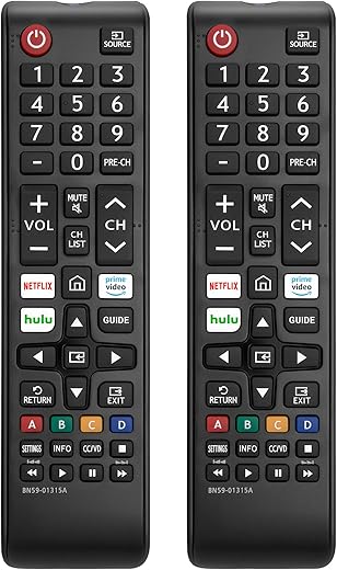 【Pack of 2】 New Universal Remote for All Samsung TV Remote, Replacement Compatible for All Samsung Smart TV, LED, LCD, HDTV, 3D, Series TV