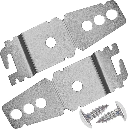 PartsBroz Mounting Bracket WP8269145 8269145 (2-Pack) - Compatible With Whirlpool KitchenAid Kenmore Maytag Dishwasher - Replaces AP6012289 8269145 PS11745496 WP8269145VP KDTM704KPS1 WDT730PAHZ0