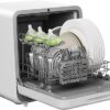 Silonn Countertop Dishwasher - Portable Dishwasher with 5L Water Tank, 6 Wash Programs, 4 Place Setting Capacity, 3 Spray Cleaning, Air Dry Function, Compact Dishwasher for Apartments & RVs