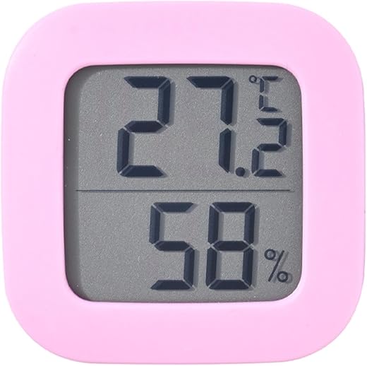 Temperature and Humidity Monitor, Room Thermometer Indoor, Hygrometer Temperature and Humidity Monitor with Accurate LCD Display, Real Time Temperature and Humidity Gauge for Nursery Room