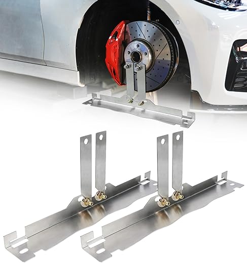 Upgraded Wheel Alignment Tool with Connection Sheet, Heavy Duty Stainless Steel Toe Alignment Tool Plates for Car, Truck, SUV