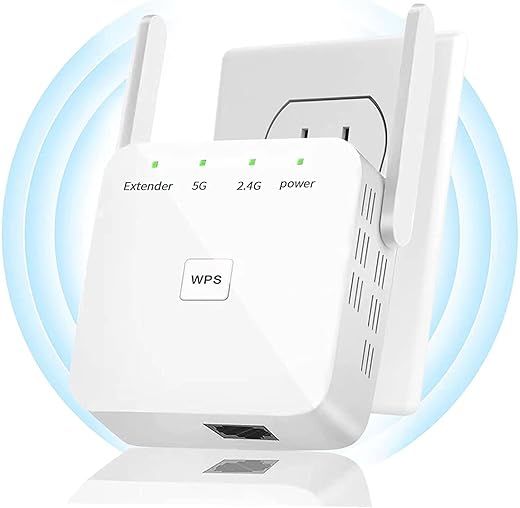 WiFi Extender, 2024 Fastest WiFi Booster ，WiFi Extenders Signal Booster for Home, Internet Booster WiFi Repeater Covers Up to 10,000 Sq.ft and 50+ Devices【White】