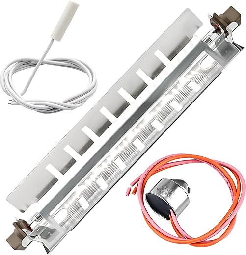 WR51X10055 Refrigerator Defrost Heater Kit WR55X10025 Temperature Sensor WR50X10068 High Limit Thermostat Fit for GE by Romalon